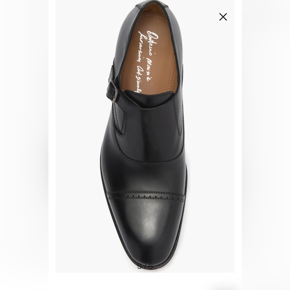 Antonio Maurizi Cap Toe Leather Monk Strap Shoes Size 43 - Picture 2 of 6